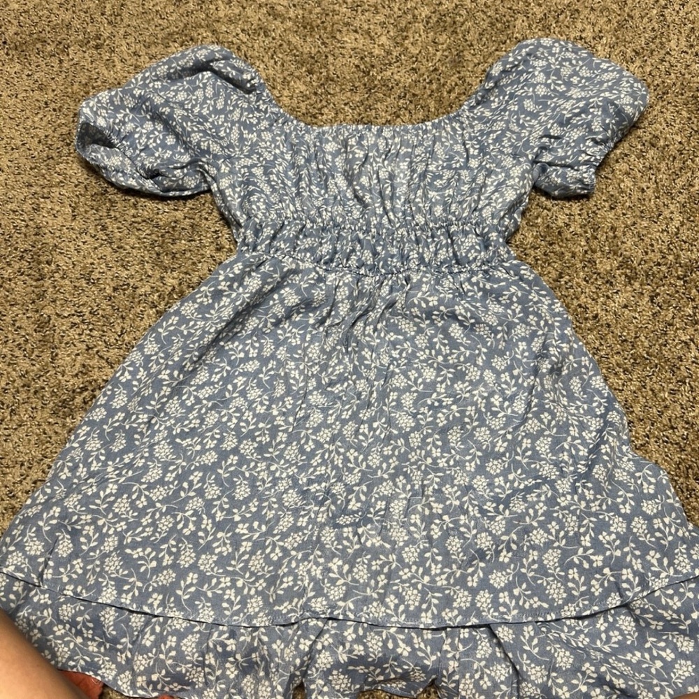 Floral Blue Kids Dress